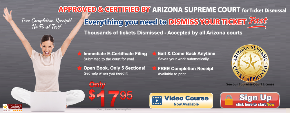 Arizona approved defensive driving online